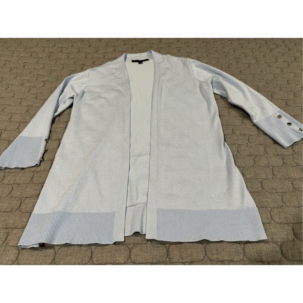 Ladies baby blue cardigan sweater.  Size XS by cyrus